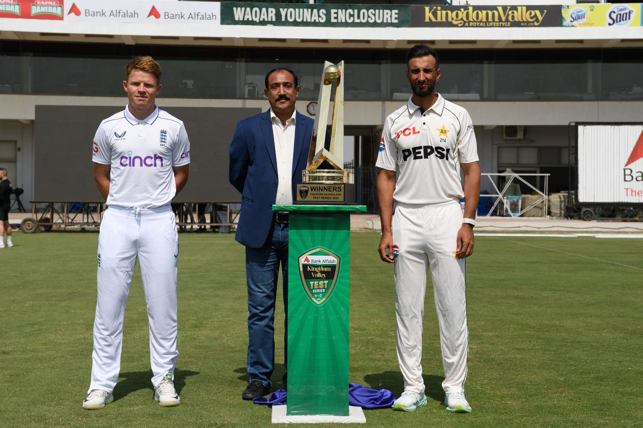 KINGDOM VALLEY PAKISTAN VS ENGLAND TEST SERIES 2024 TROPHY Kingdom