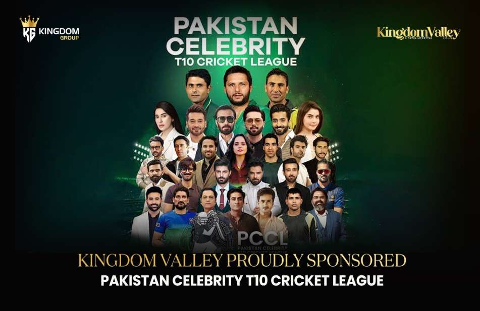 Kingdom Valley Proudly Sponsored Pakistan Celebrity T10 Cricket League